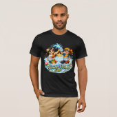 サバイディー ピーマイ ラオ - ラオの新年水祭り Tシャツ (正面フル)