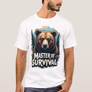 サバイバルの熊マスター Tシャツ