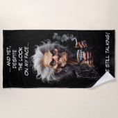 サバイバルジュース ビーチタオル (正面)