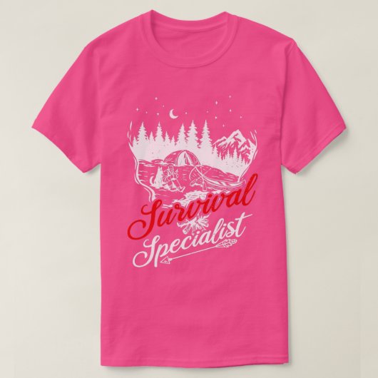 サバイバルスペシャリスト屋外テントブッシュクラフト1 Tシャツ (デザイン正面)