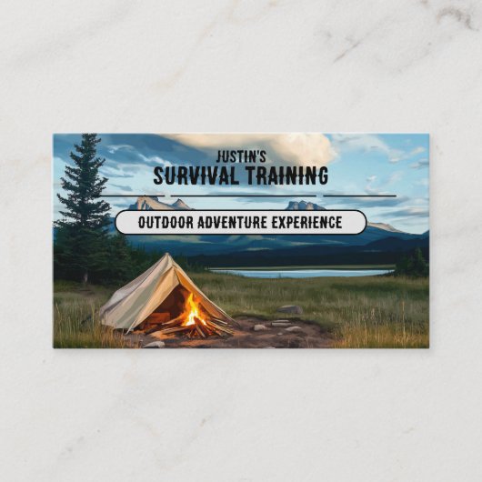 サバイバル訓練事業 名刺 (正面)