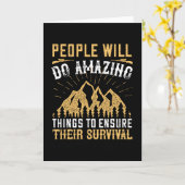 サバイバル – 人々は素晴らしいことをする カード (黄色い花)