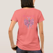 サバイバーケルト蝶 – 乳がん Tシャツ (裏面)