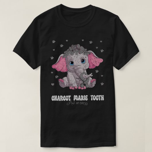 サバイバーシャルコマリートゥース認識度ゾウ Tシャツ (デザイン正面)