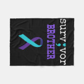 サバイバーブラザーセミクロギフト自殺防止 フリースブランケット (正面(横))