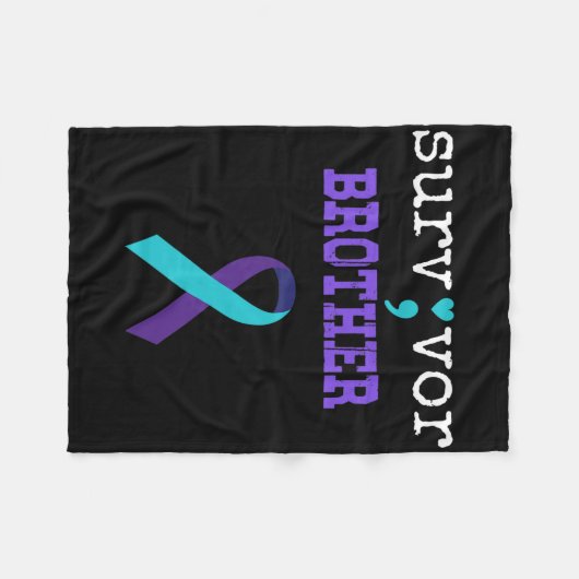 サバイバーブラザーセミクロギフト自殺防止 フリースブランケット (正面(横))