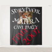 サバイバー・マテーラ洞窟パーティー ワインミキサー 2007 タペストリー (正面)