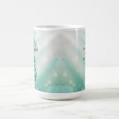 サバイバーSA水色の認識リボン コーヒーマグカップ (中央)