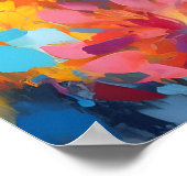 サバカラフルナ猫アート ポスター (角)