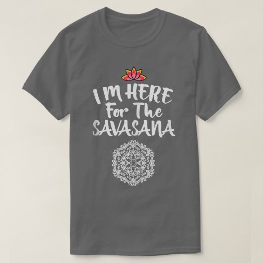 サバサナ曼荼羅ポーズヨガLカッコいいに来た Tシャツ (デザイン正面)