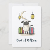 サバティカルのイードヒツジ | 外出中 招待状 (正面)