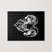 サバティックバプホメットヤギイビルサタニック ジグソーパズル (横)