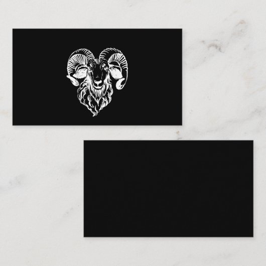 サバティックバプホメットヤギ悪魔悪魔 名刺 (正面/裏面)