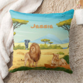 サバパーソナライズされたナの獅子 クッション (ブランケット)