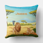 サバパーソナライズされたナの獅子 クッション (裏面)