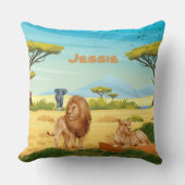 サバパーソナライズされたナの獅子 クッション (正面)