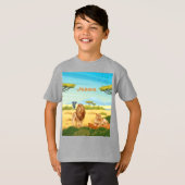 サバパーソナライズされたナの獅子 Tシャツ (正面フル)