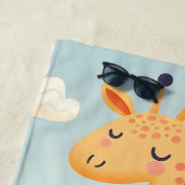 サバンナお洒落の可愛いキリン ビーチタオル (インサイチュ)