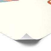 サバンナお洒落の可愛いキリン ポスター (コーナー)