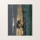 サバンナに沈む太陽 ジグソーパズル (縦)