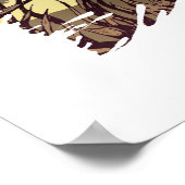 サバンナのアフリカ産オウム ポスター (角)