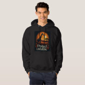サバンナのキリンTシャツ パーカ (正面フル)
