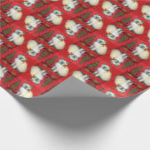 サバンナのクリスマスツリー1 – 猫/子猫 ラッピングペーパー (角)