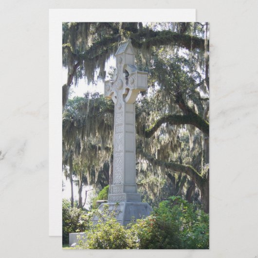 サバンナのケルト十字架 便箋 (正面/裏面)