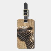 サバンナのシマウマ ラゲッジタグ (正面縦)