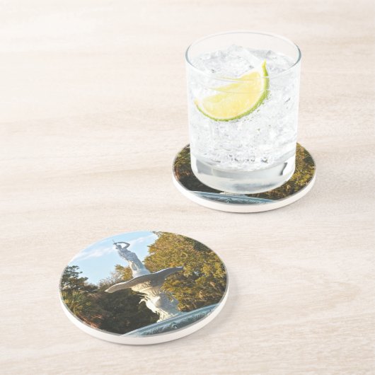 サバンナのジョージアForsyth公園の噴水 コースター (側面)