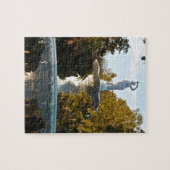 サバンナのジョージアForsyth公園の噴水 ジグソーパズル (横)