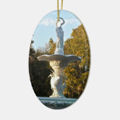 サバンナのジョージアForsyth公園の噴水 セラミックオーナメント (左)