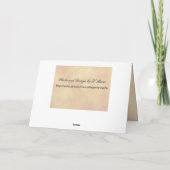 サバンナの秋/感謝祭カード シーズンカード (裏面)