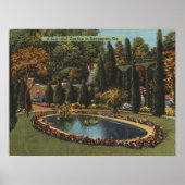サバンナの美しい庭園 アート ポストカード ポスター (正面)