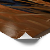 サバンナの草に生息するヒョウ ポスター (コーナー)