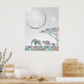 サバンナの象 ポスター (キッチン)