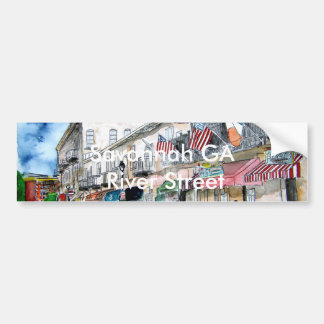 サバンナのriverstreetのbumberのステッカーの川の通り バンパーステッカー
