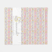 サバンナを意味するSモノグラム名前をカスタムする フリースブランケット (正面(横))