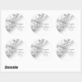 サバンナエレガントジョージアの地図結婚式の引き出物 ラウンドシール (シート)