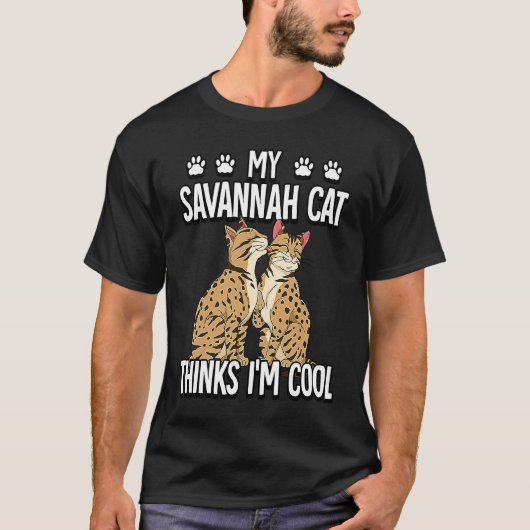 サバンナキャット 9 Tシャツ (正面)