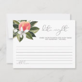 サバンナキュートピーチデイトナイトアイディアアドバイスカード 招待状 (正面)