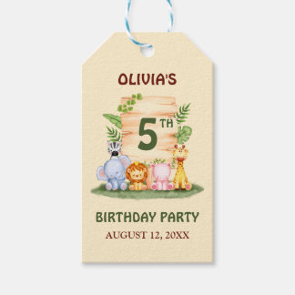 サバンナキリン獅子ヒッポゼブラゾウ ギフトタグ