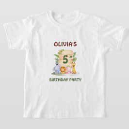 サバンナキリン獅子ヒッポゼブラゾウ Tシャツ