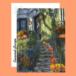 サバンナグルジアヒストリックホームオータム ポストカード