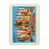 サバンナグルジアGAオールドヴィンテージ旅行記念品 マグネット (縦)