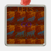 サバンナサファリレッツゼブラハクナマタモト メタルオーナメント (正面)