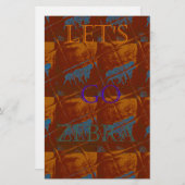 サバンナサファリレッツゼブラハクナマタモト 便箋 (正面/裏面)