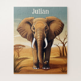 サバンナサンセットゾウ ジグソーパズル