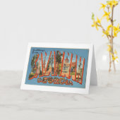 サバンナジョージアからのヴィンテージのカラフルな挨拶 カード (黄色い花)