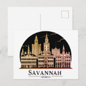 サバンナジョージアのスカイライン ポストカード (正面/裏面)